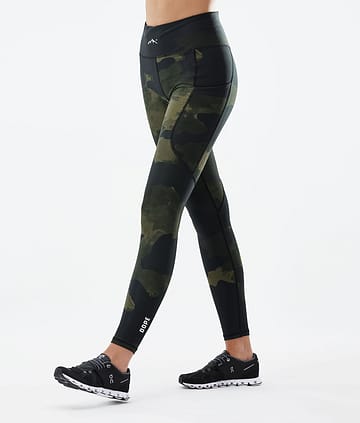 Lofty Tech 22 Leggings Women Green Camo