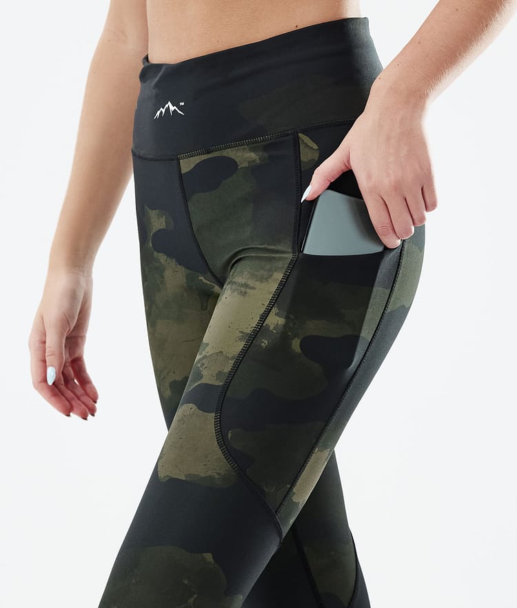 Lofty Tech 2022 Leggings Dame Green Camo, Bilde 5 av 8