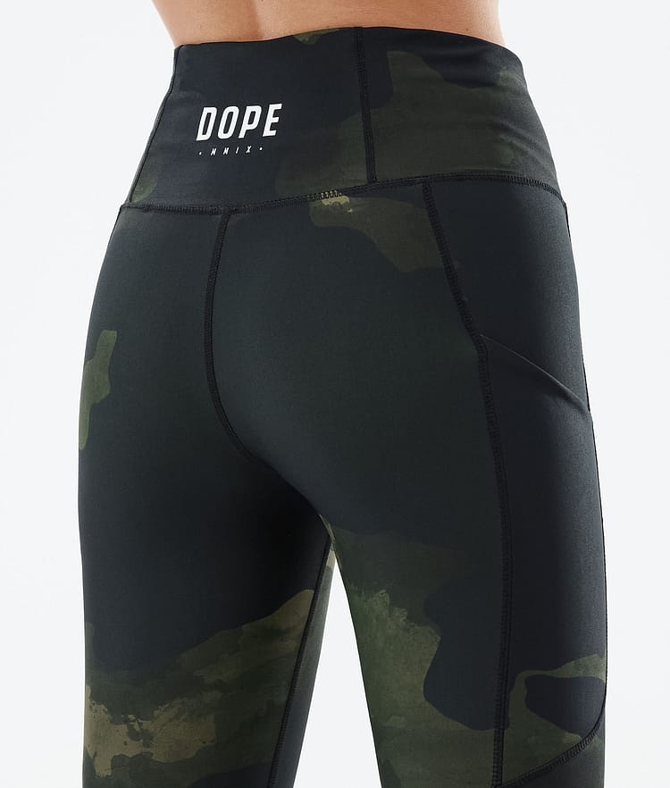 Lofty Tech 2022 Leggings Dames Green Camo, Afbeelding 7 van 8