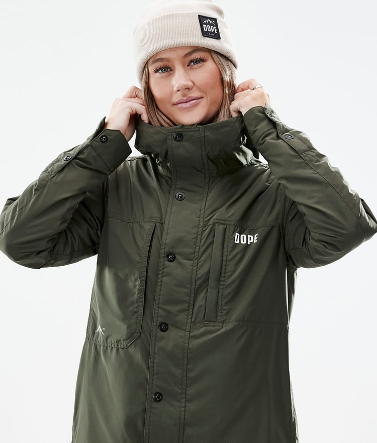 Insulated W Midlayer Jas Outdoor Dames Olive Green, Afbeelding 2 van 10