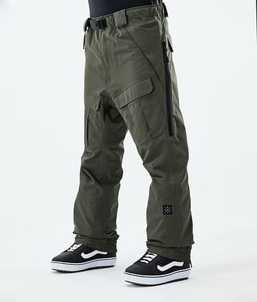 Antek 2021 Spodnie Snowboardowe Mężczyźni Olive Green