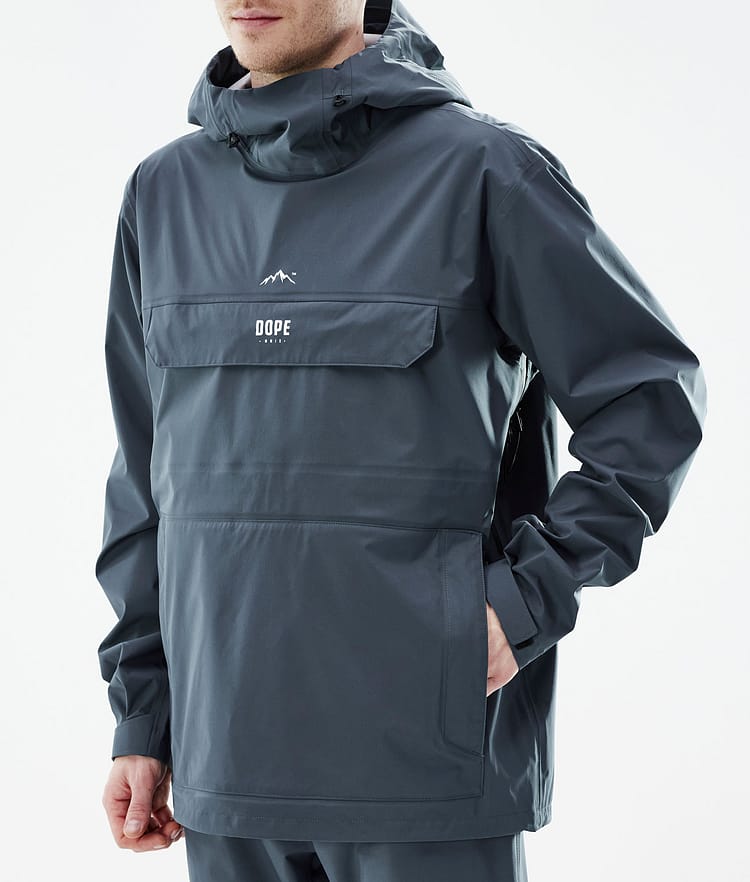 Downpour Rain Jacket Men Metal Blue, Image 9 of 10