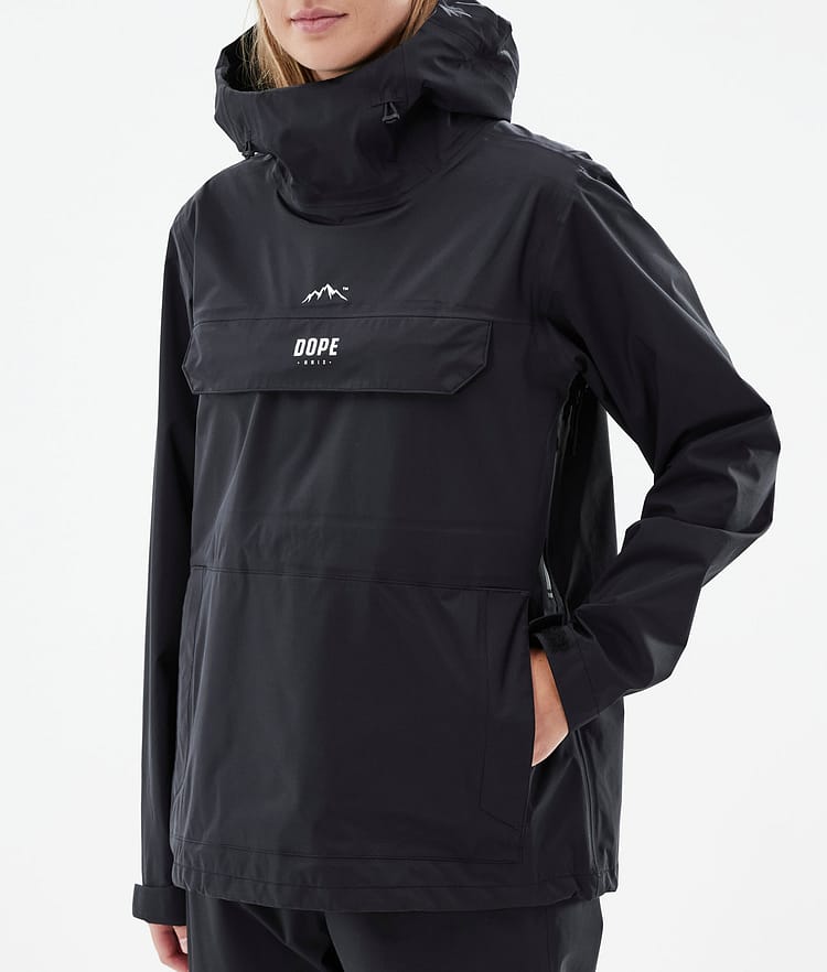 Downpour W Veste de pluie Femme Black, Image 9 sur 10