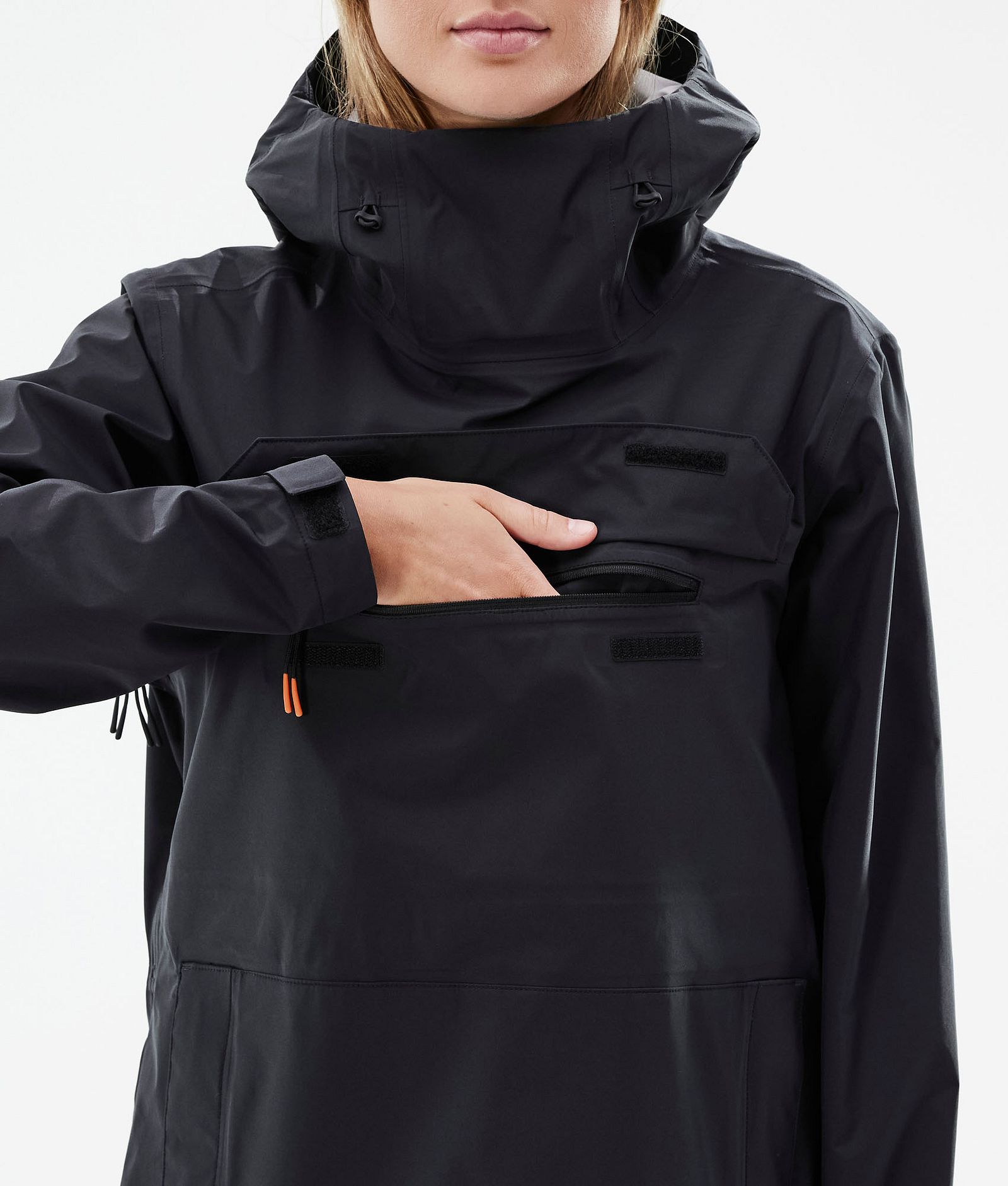 Downpour W Veste de pluie Femme Black, Image 10 sur 10