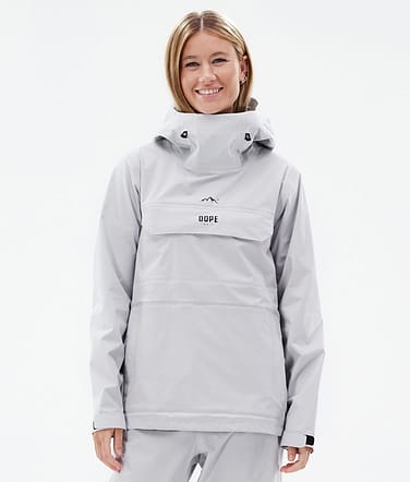 Downpour W Giacca Antipioggia Donna Light Grey