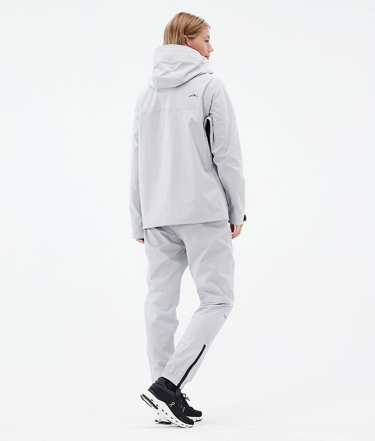 Downpour W Regnjakke Dame Light Grey, Billede 4 af 10