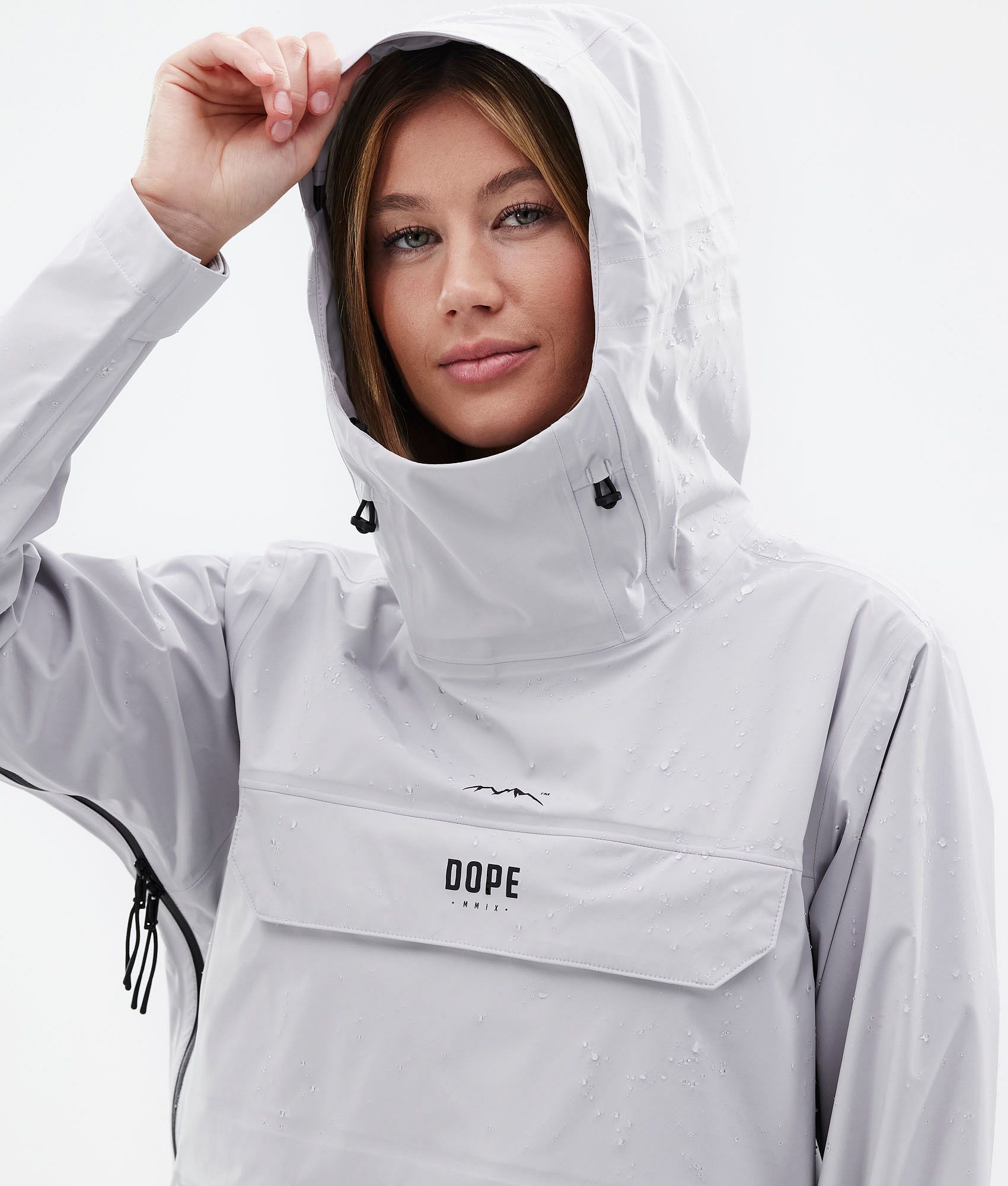 Dope Downpour W Rain Jacket Women Light Grey Dopesnow CA