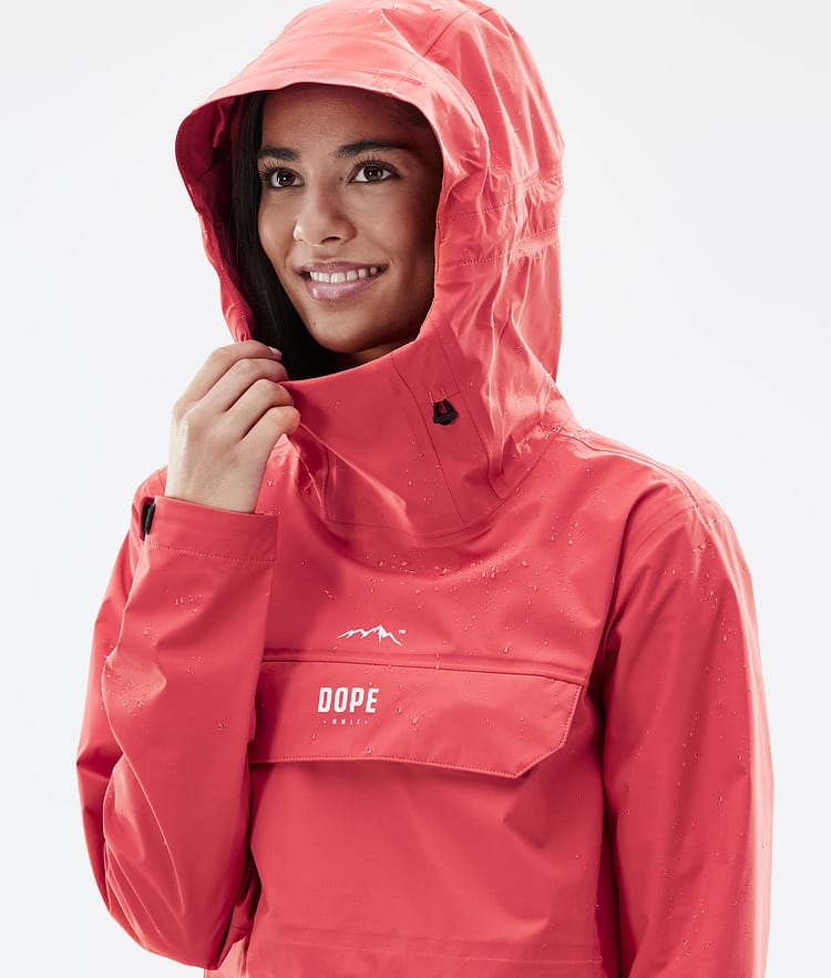 Downpour W Veste de pluie Femme Coral, Image 5 sur 9