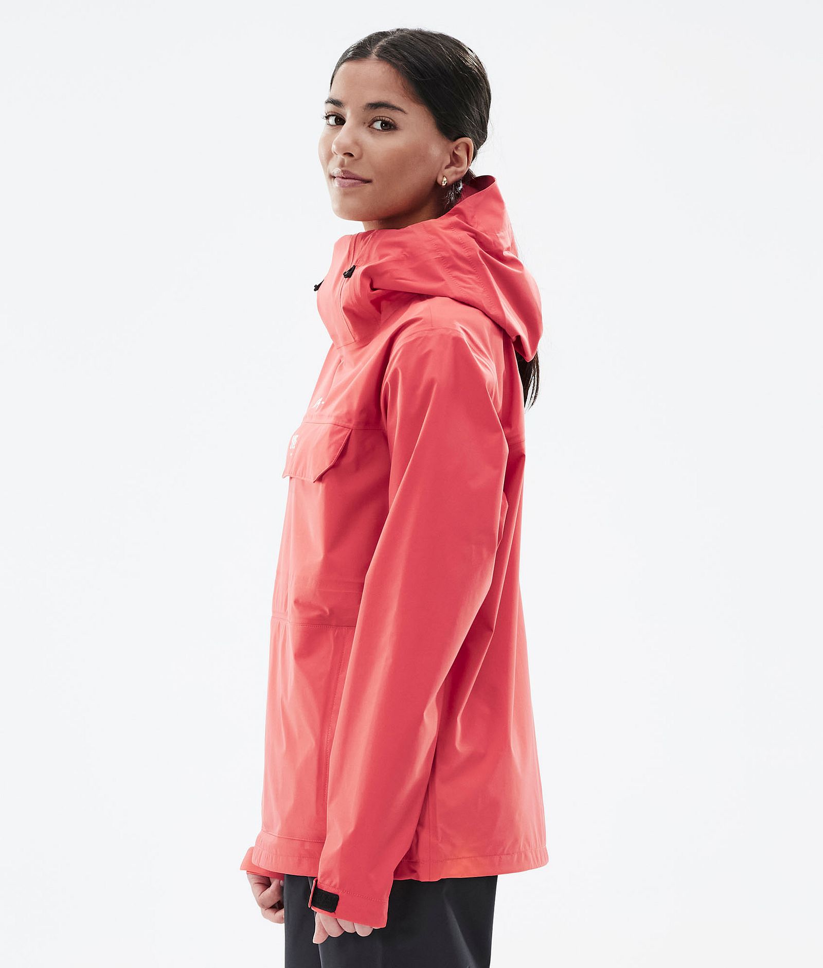 Downpour W Rain Jacket Women Coral, Image 6 of 9