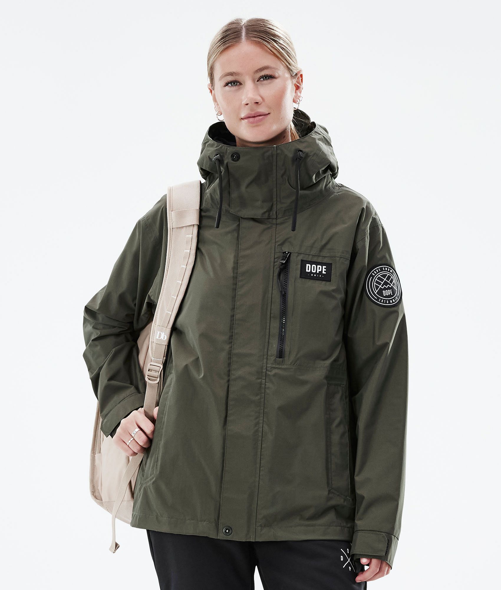 Dope Blizzard Light W Full Zip Outdoor Jacket Women Olive Green Dopesnow