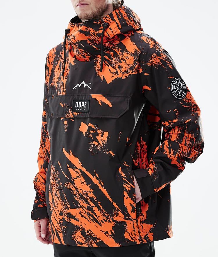 Blizzard Light Outdoor Jacket Men Paint Orange, Image 8 of 9