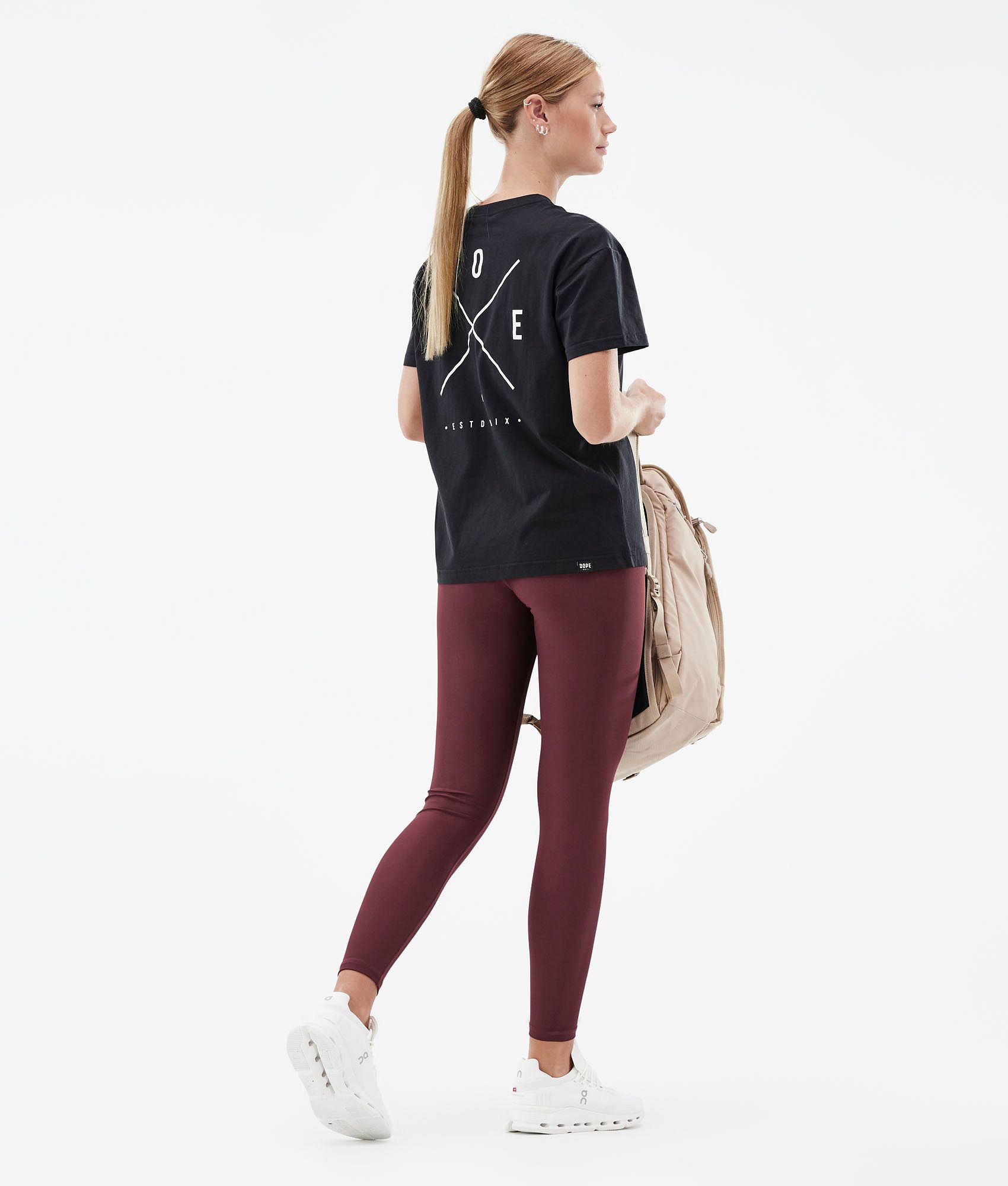 Womens shop burgundy leggings