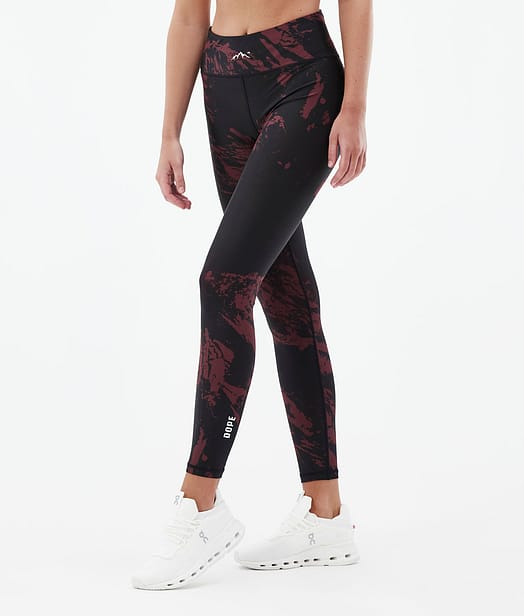 Lofty Leggings Women Paint Burgundy