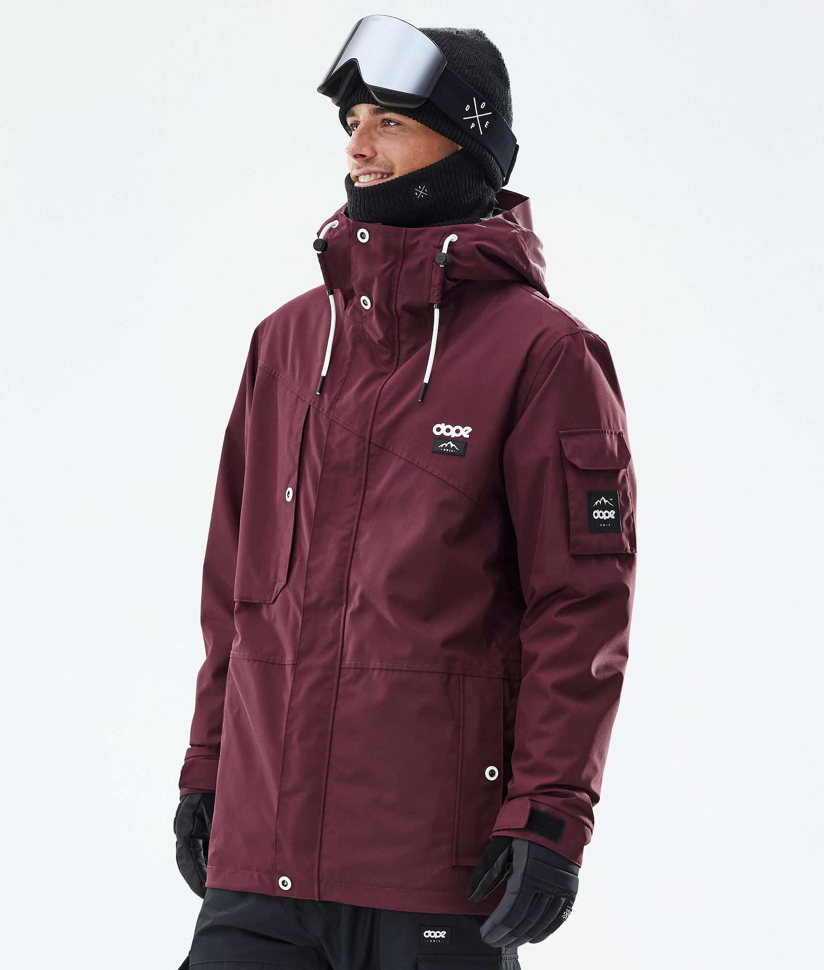 Maroon snowboard jacket on sale