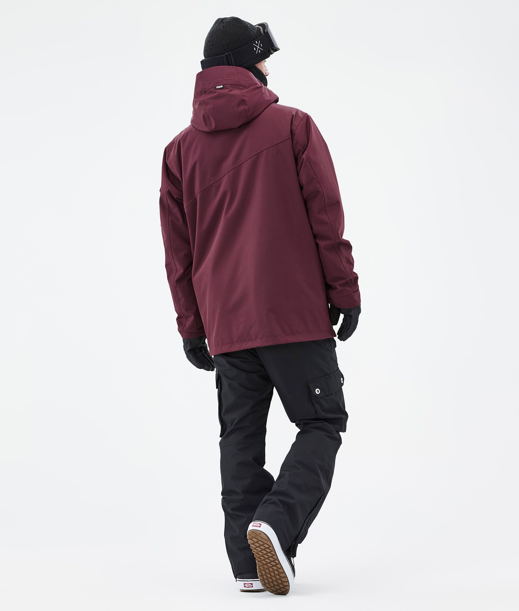 Burgundy store snowboard jacket