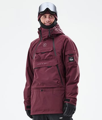 Dope Snow Akin Snowboard Jacket Men Burgundy