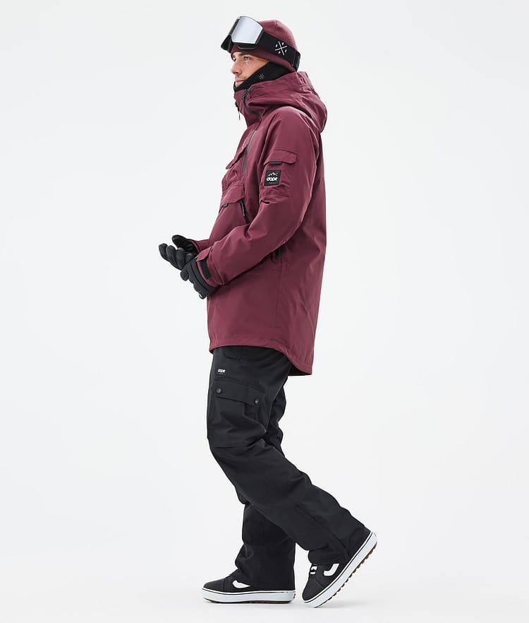 Akin Snowboard Jacket Men Burgundy, Image 4 of 9