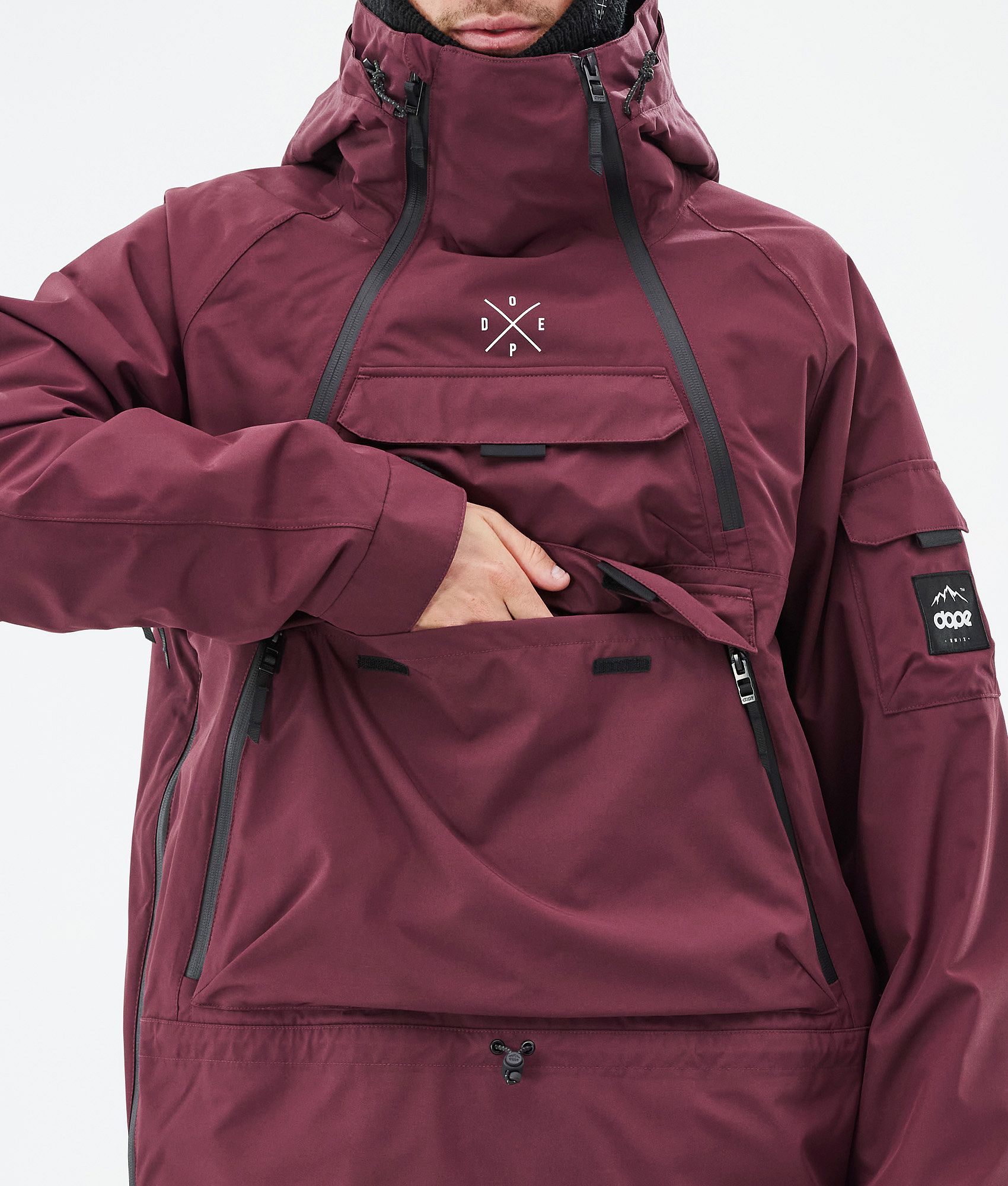 Dope Akin Ski Jacket Men Burgundy Dopesnow CA