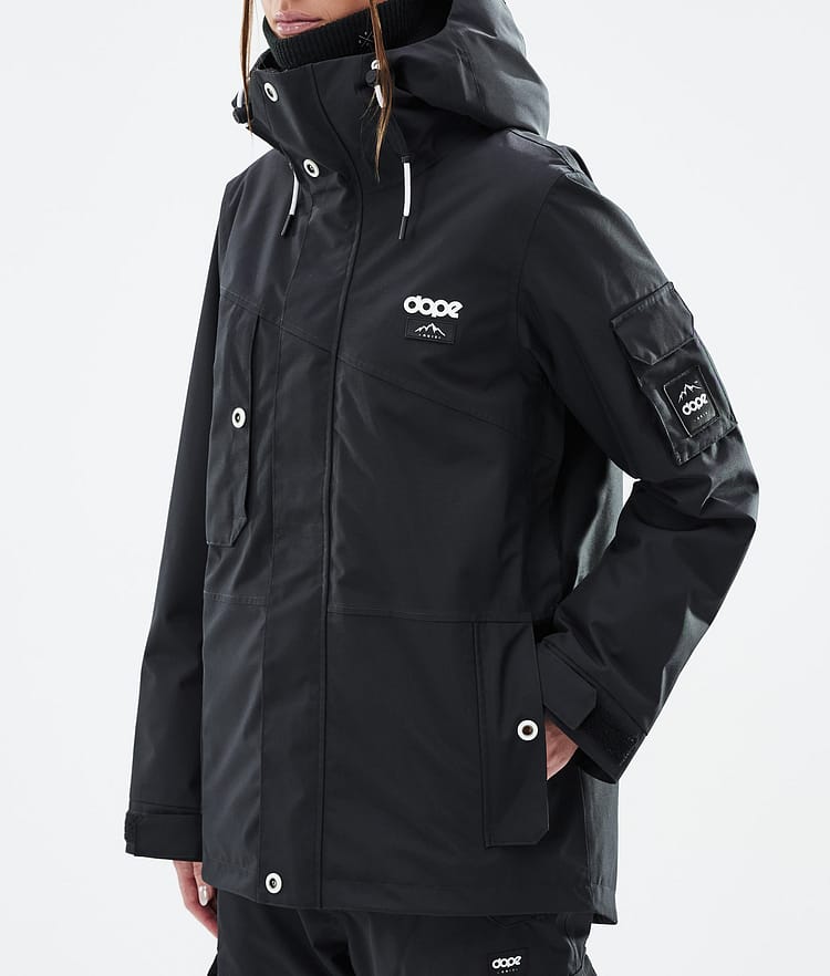 Adept W Skijacke Damen Black, Bild 7 von 9