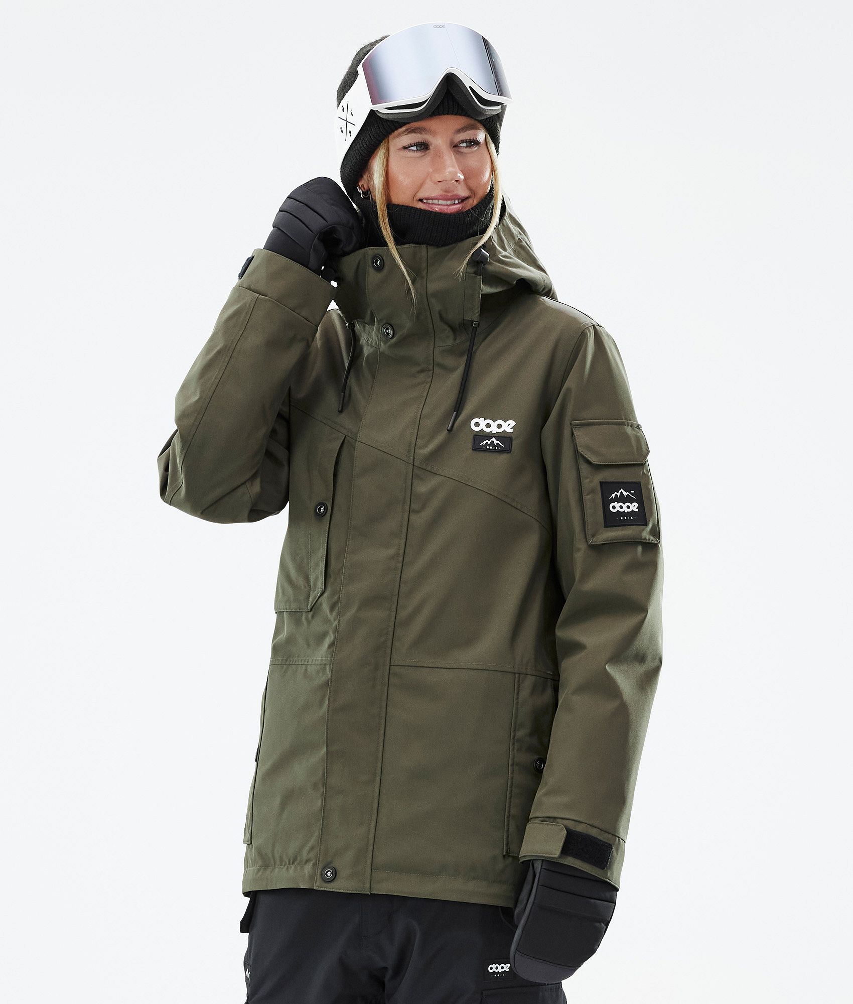 Womens olive outlet green parka