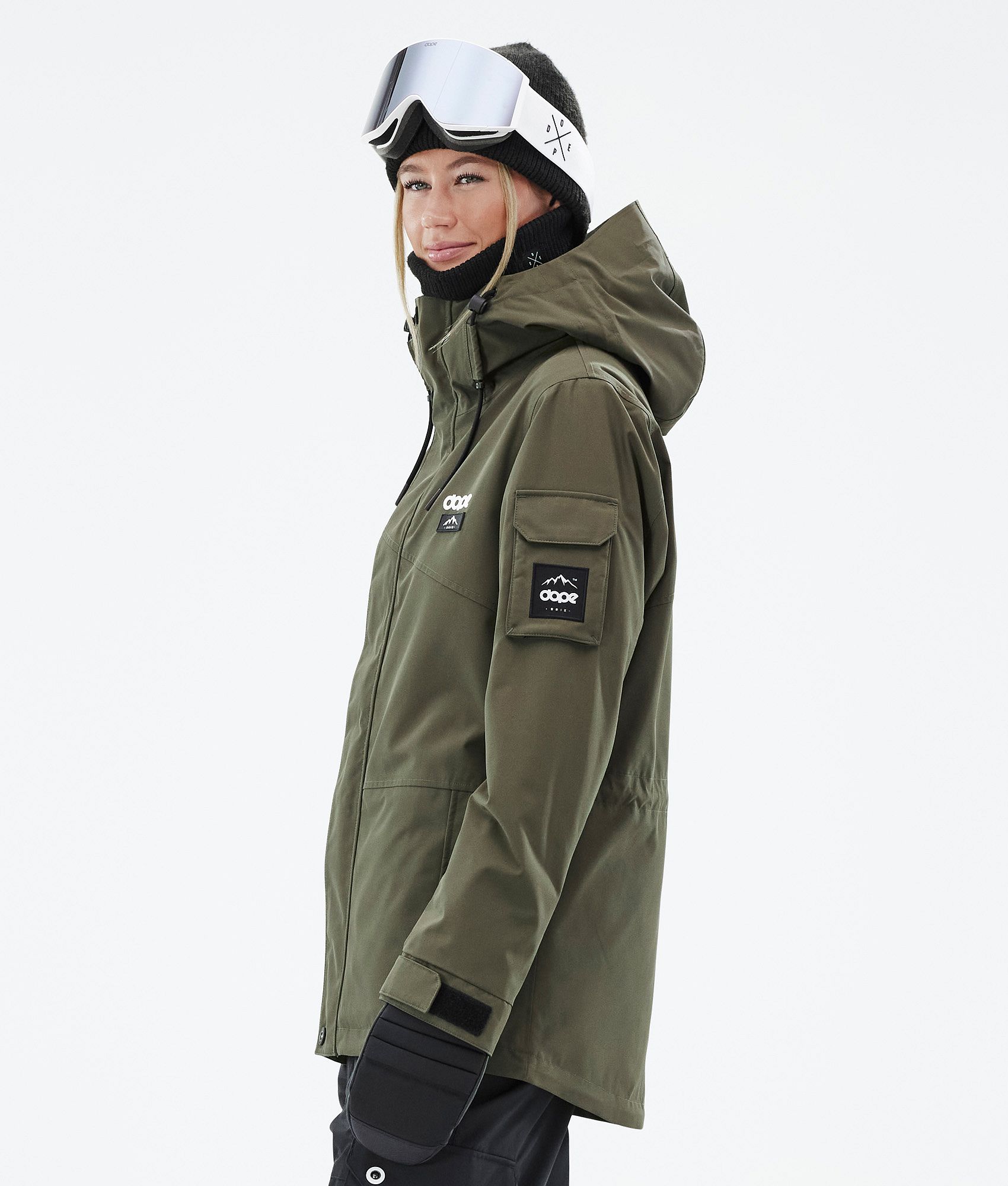 Olive green deals jacket women