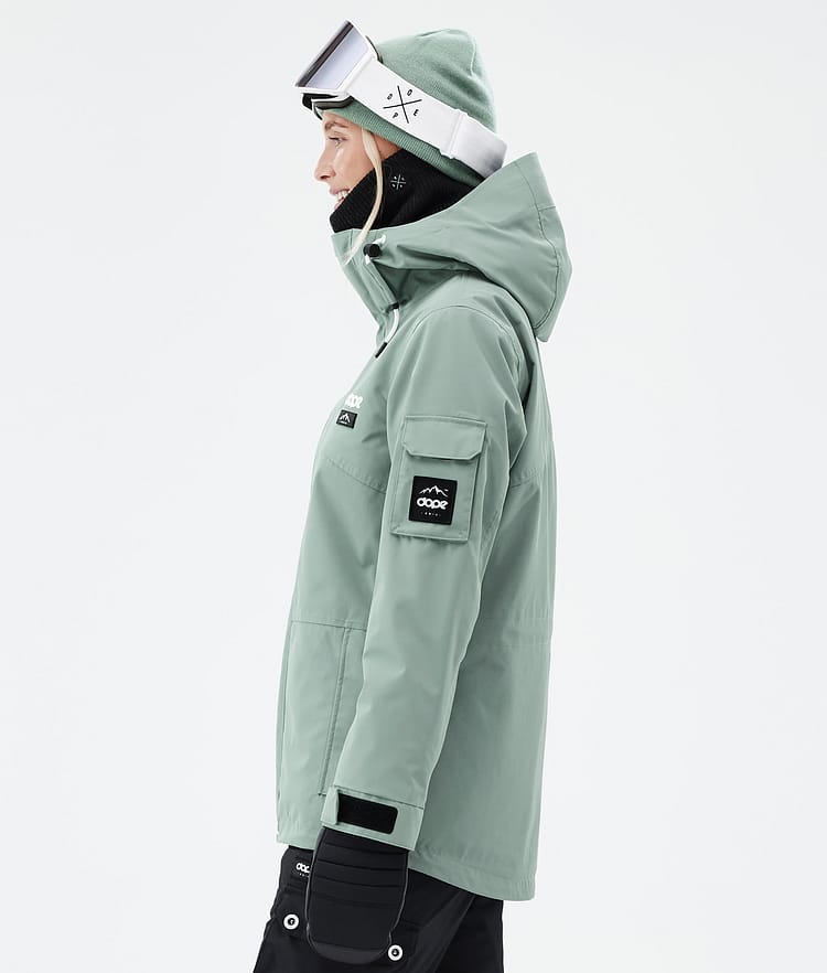 Adept W Snowboard Jacket Women Faded Green, Image 6 of 9