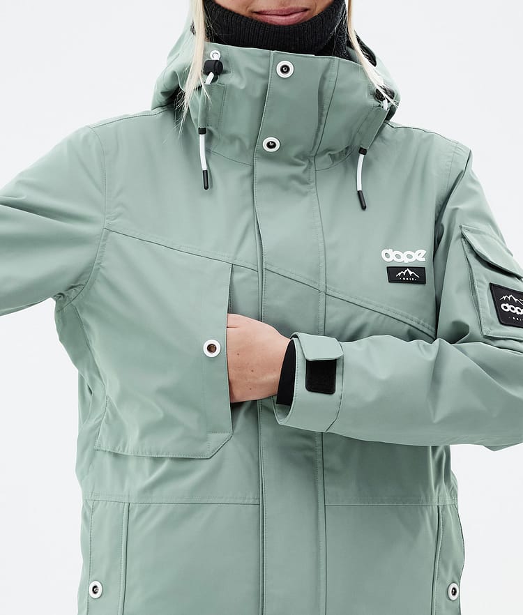 Adept W Snowboard Jacket Women Faded Green, Image 9 of 9