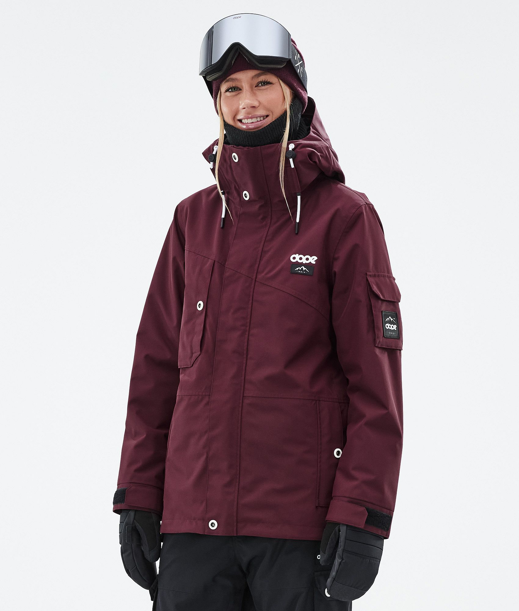 Dope Adept W Women s Ski Jacket Burgundy