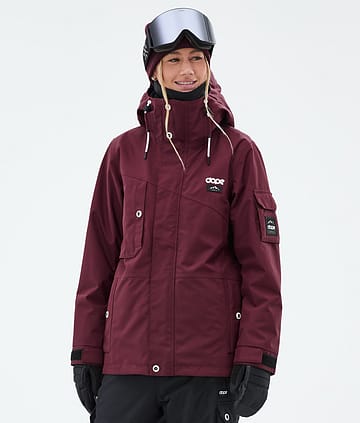 Dope Snow Adept W Snowboard Jacket Women Burgundy