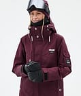 Adept W Skijacke Damen Burgundy, Bild 2 von 10