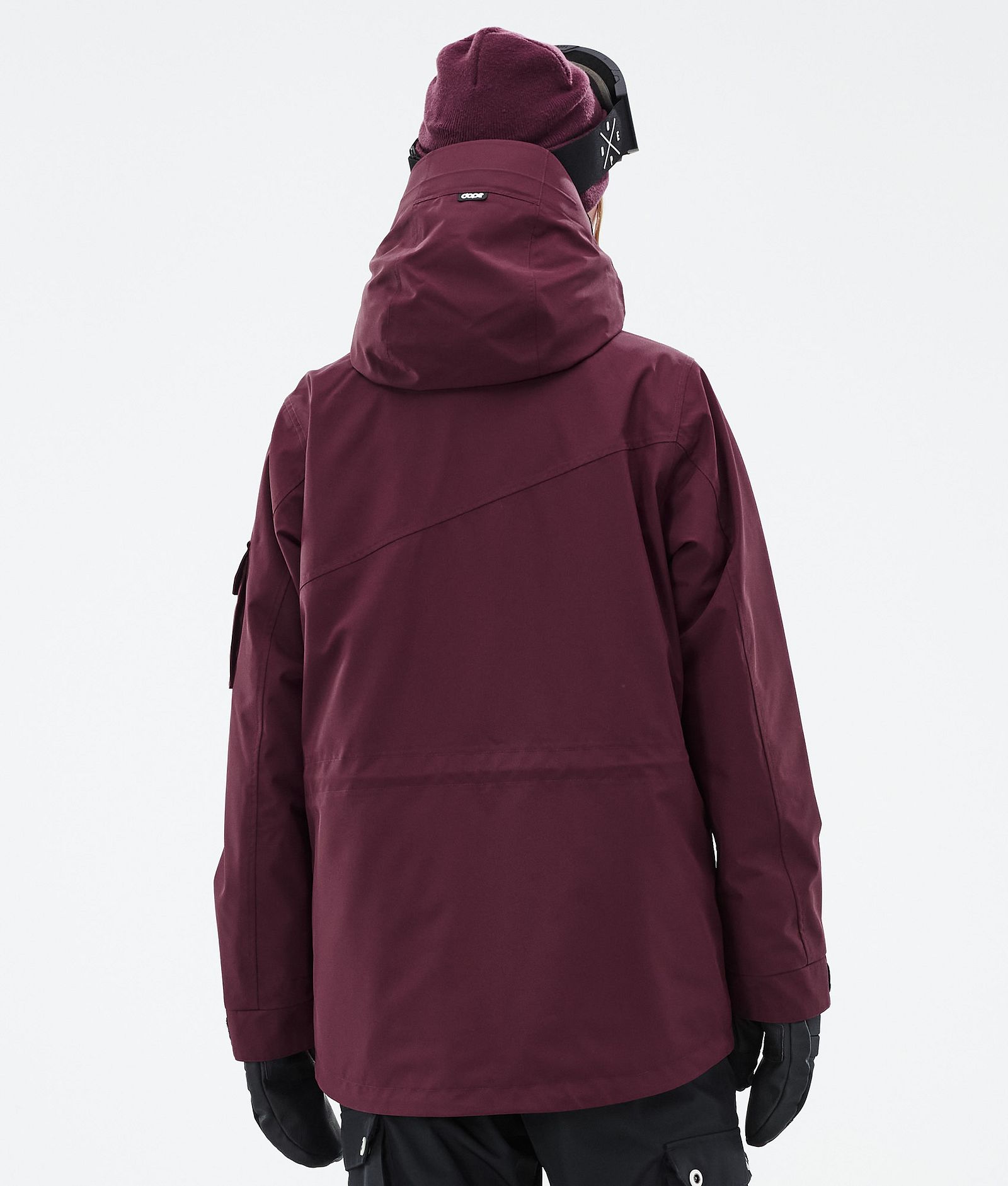 Adept W Snowboardjakke Dame Burgundy Renewed, Bilde 7 av 10