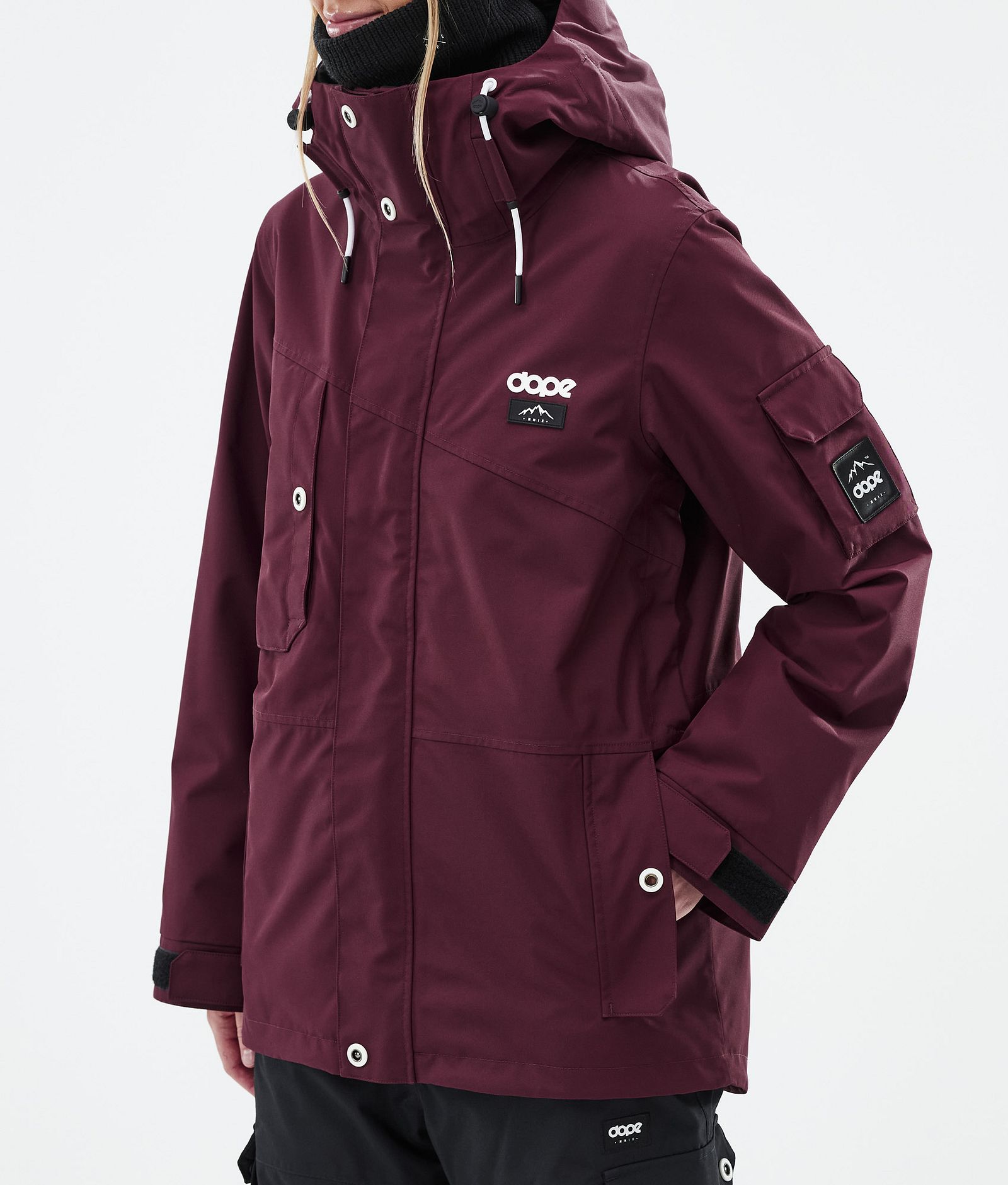 Adept W Ski Jacket Women Burgundy, Image 8 of 10