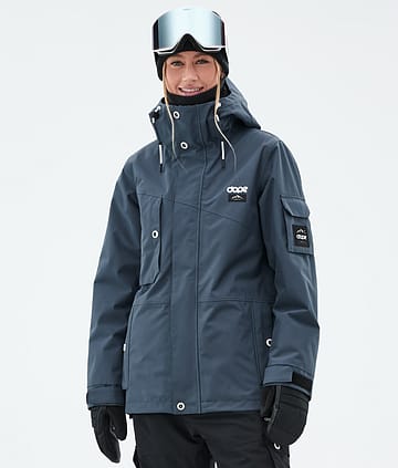 Adept W Snowboard Jacket Women Metal Blue