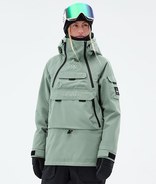 Dope Akin W Chaqueta Snowboard Mujer Faded Green