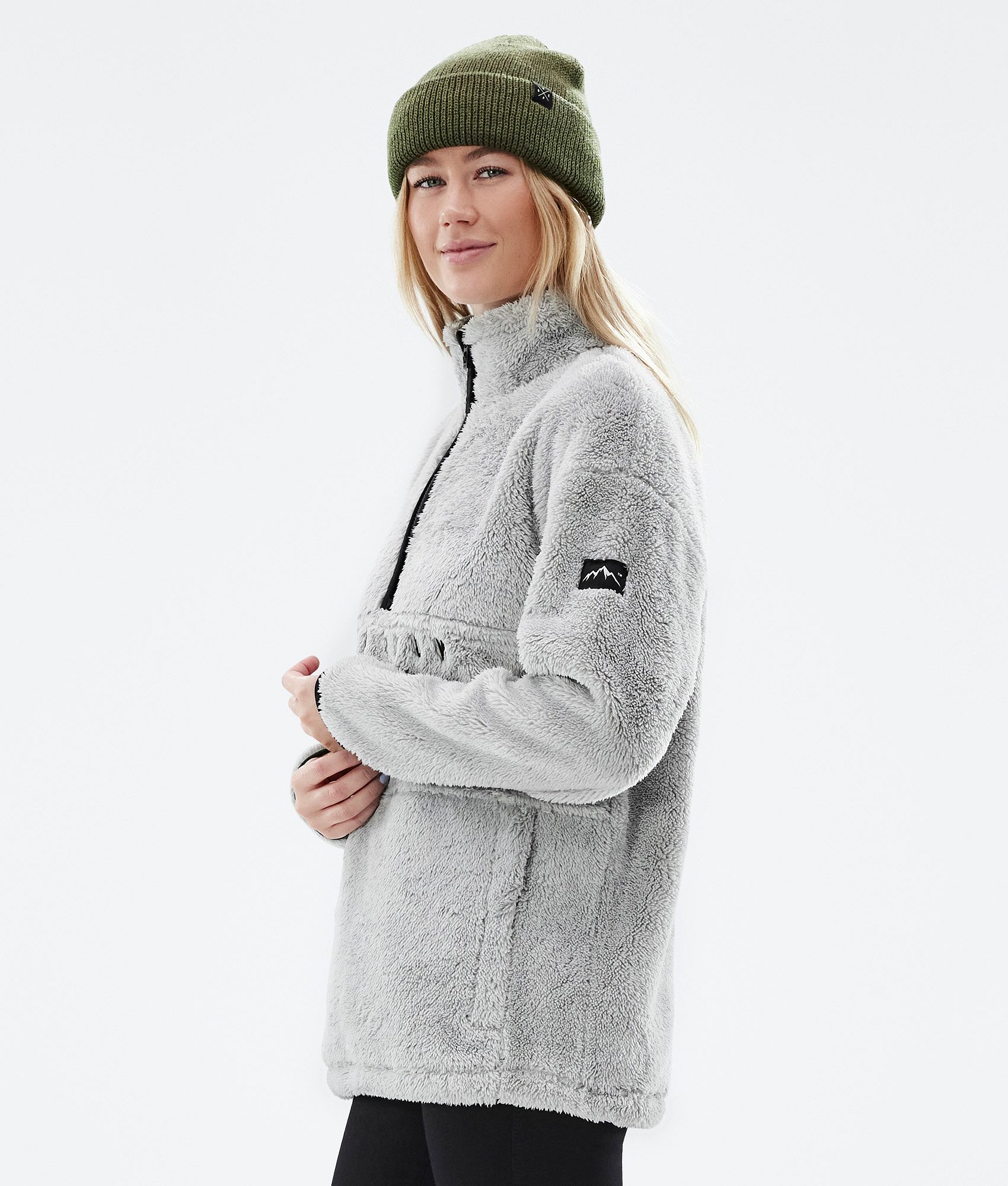 Dope Pile W 2022 Women s Fleece Sweater Light Grey