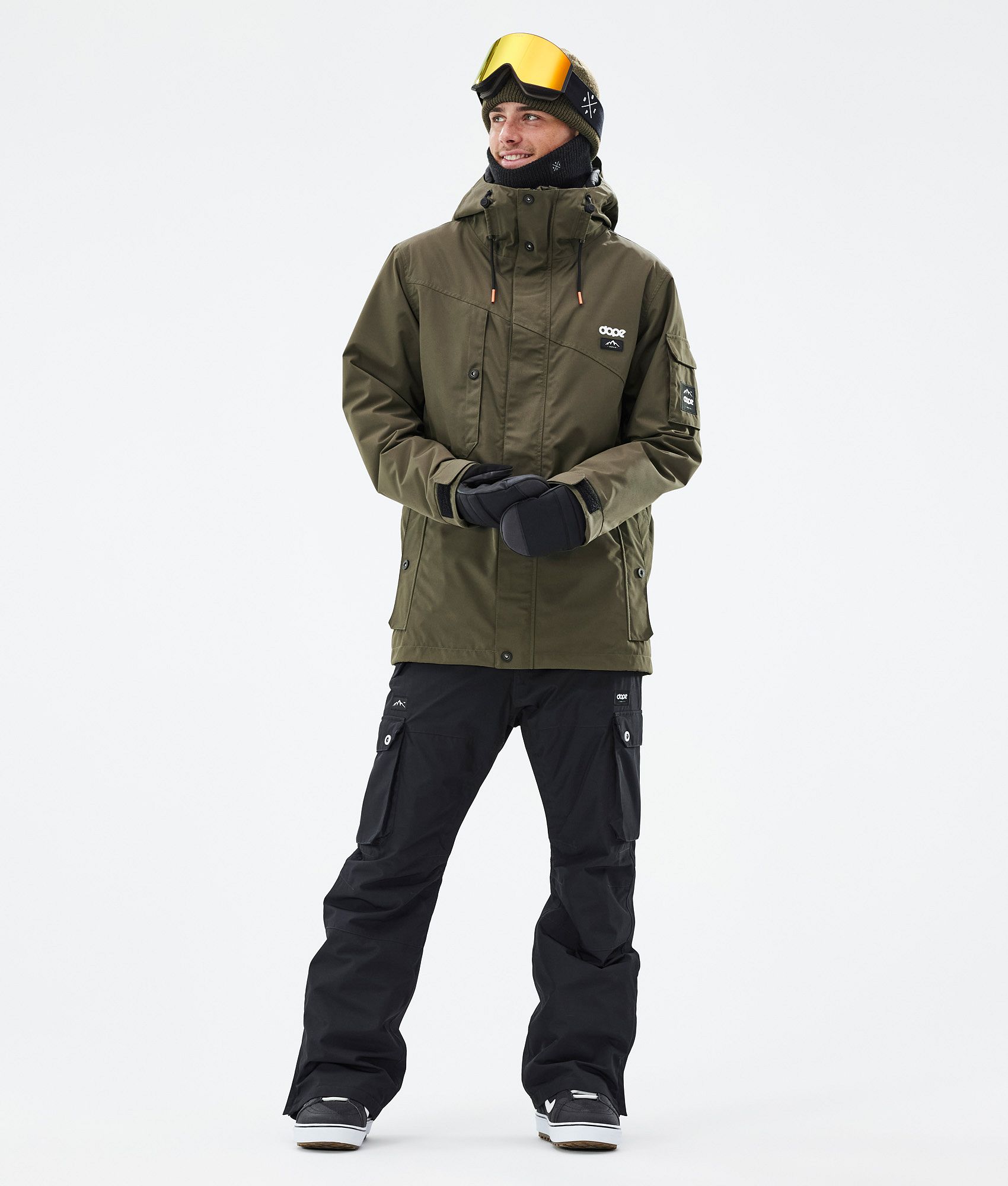 Olive green best sale snowboard jacket