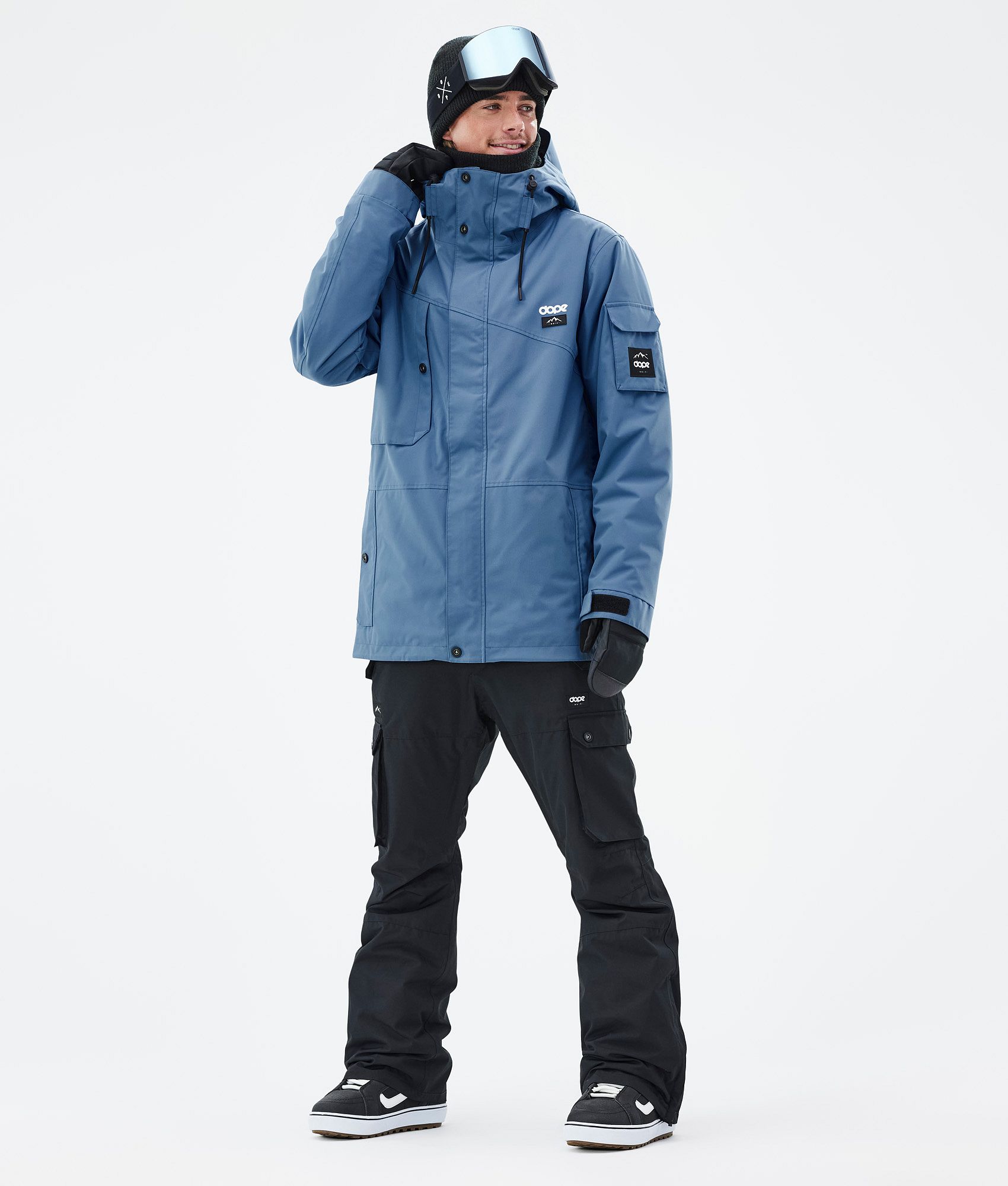 Dope Adept Snowboard Jacket Men Blue Steel | Dopesnow CA