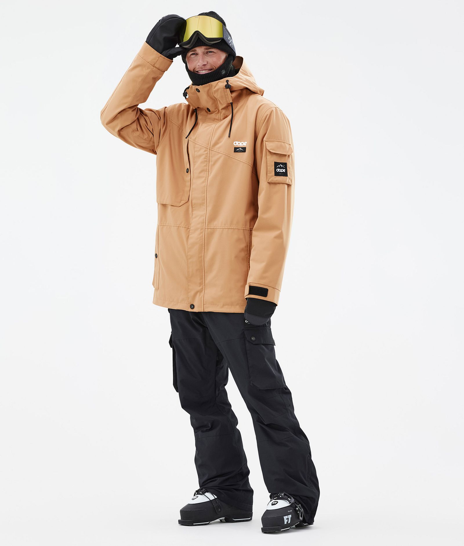 Dope Adept Ski Jacket Men Khaki Yellow | Dopesnow.com