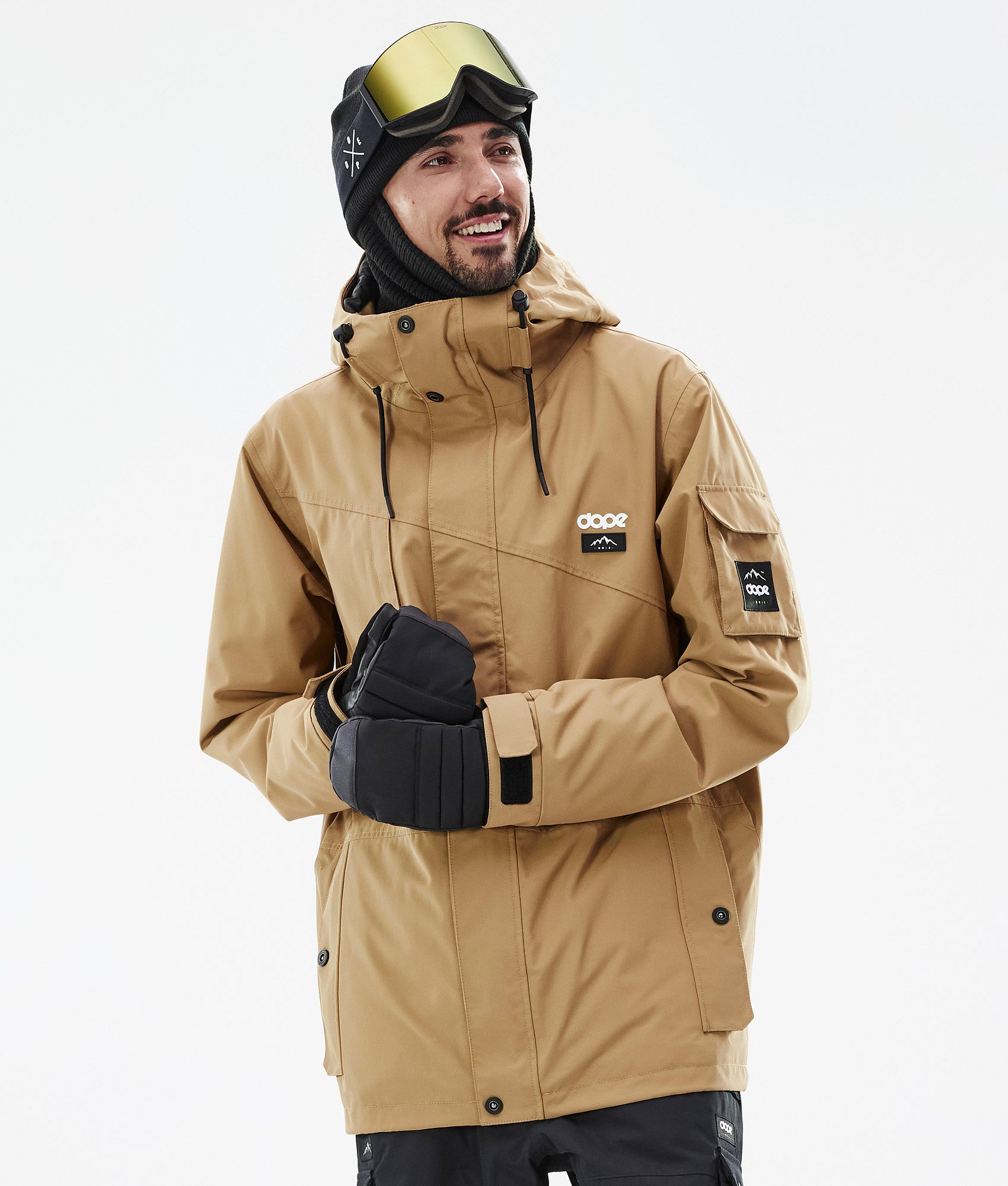 Gold snowboard jacket fashion