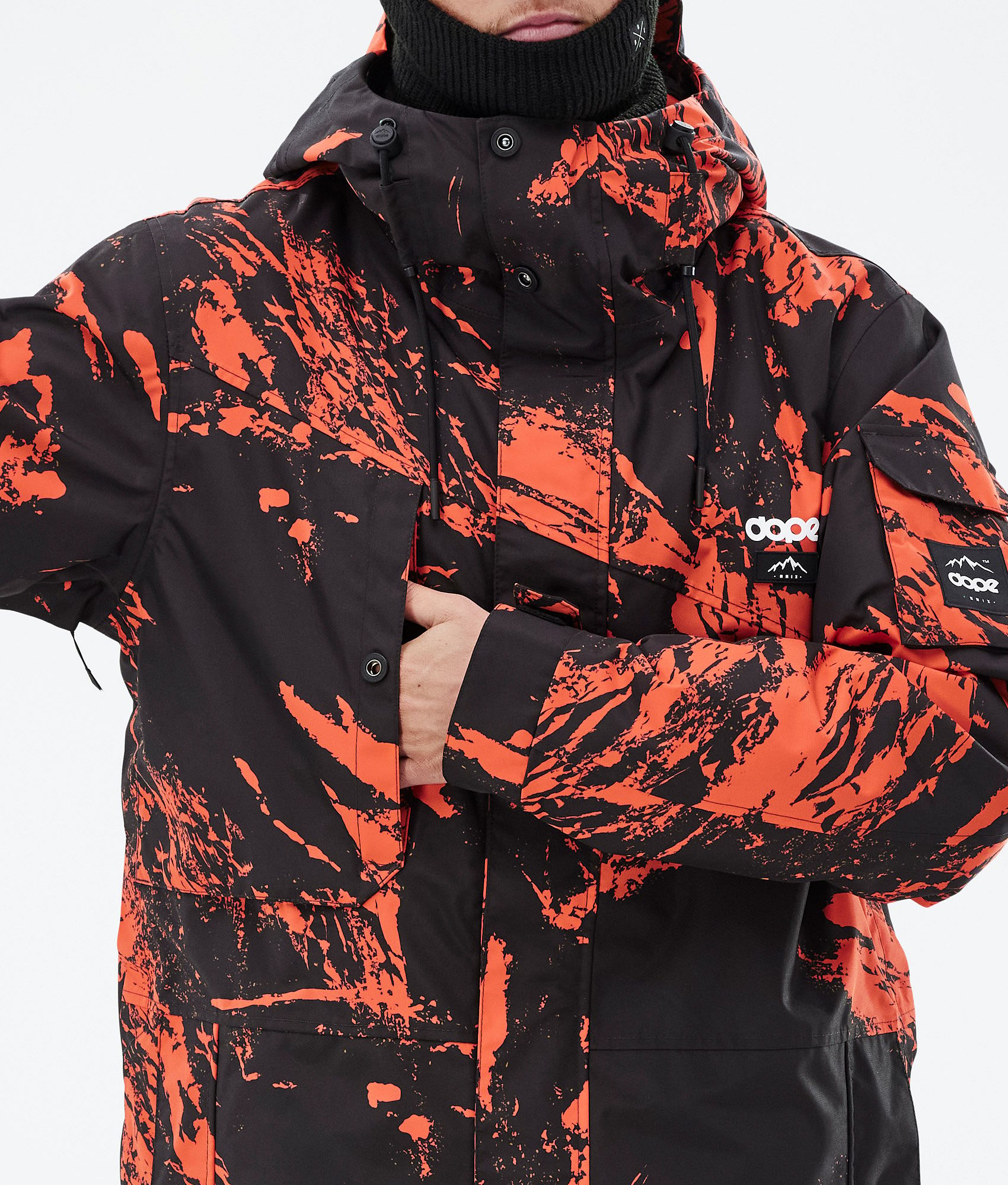 Dope Adept Ski Jacket Men Paint Orange | Dopesnow.com