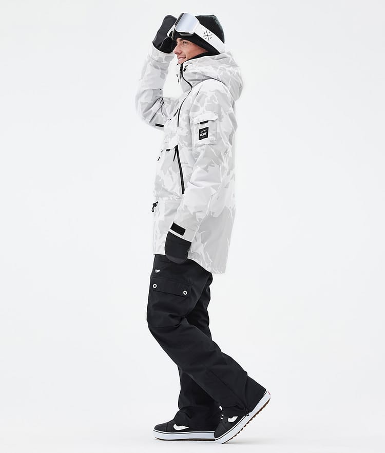 Akin Snowboard Jacket Men Grey Camo, Image 4 of 8