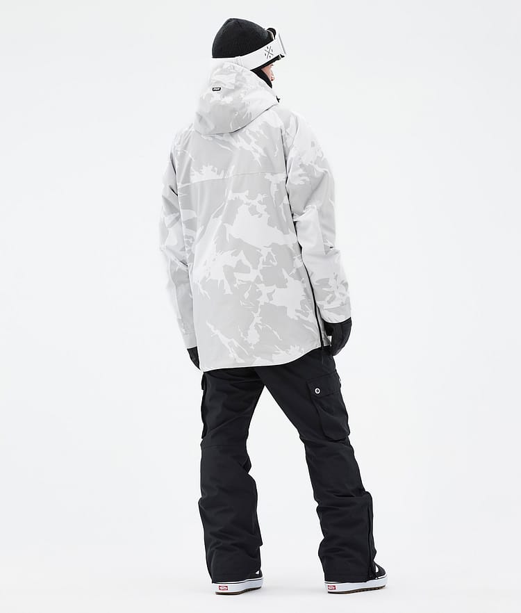 Akin Snowboard Jacket Men Grey Camo, Image 5 of 8