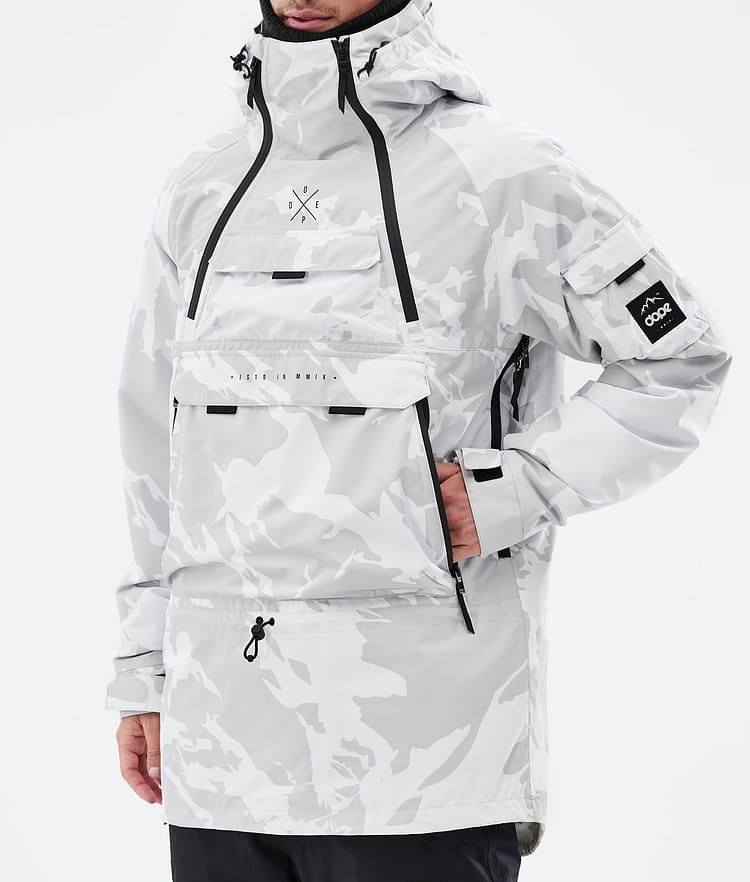 Akin Snowboard Jacket Men Grey Camo, Image 8 of 8