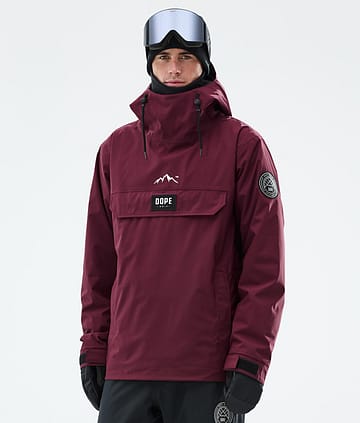 Dope Snow Blizzard Snowboard Jacket Men Burgundy