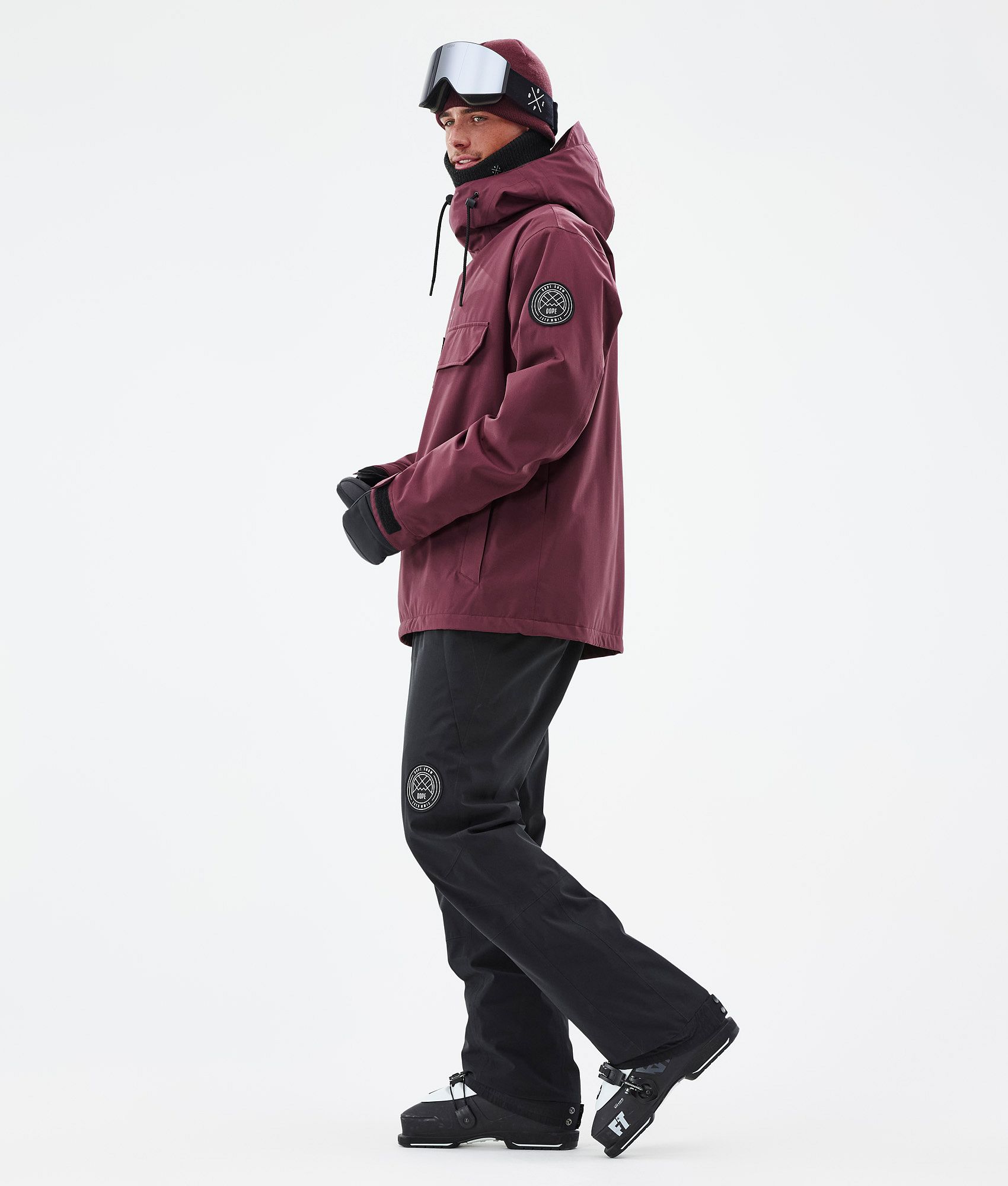 Dope Blizzard Ski Jacket Men Burgundy Dopesnow CA