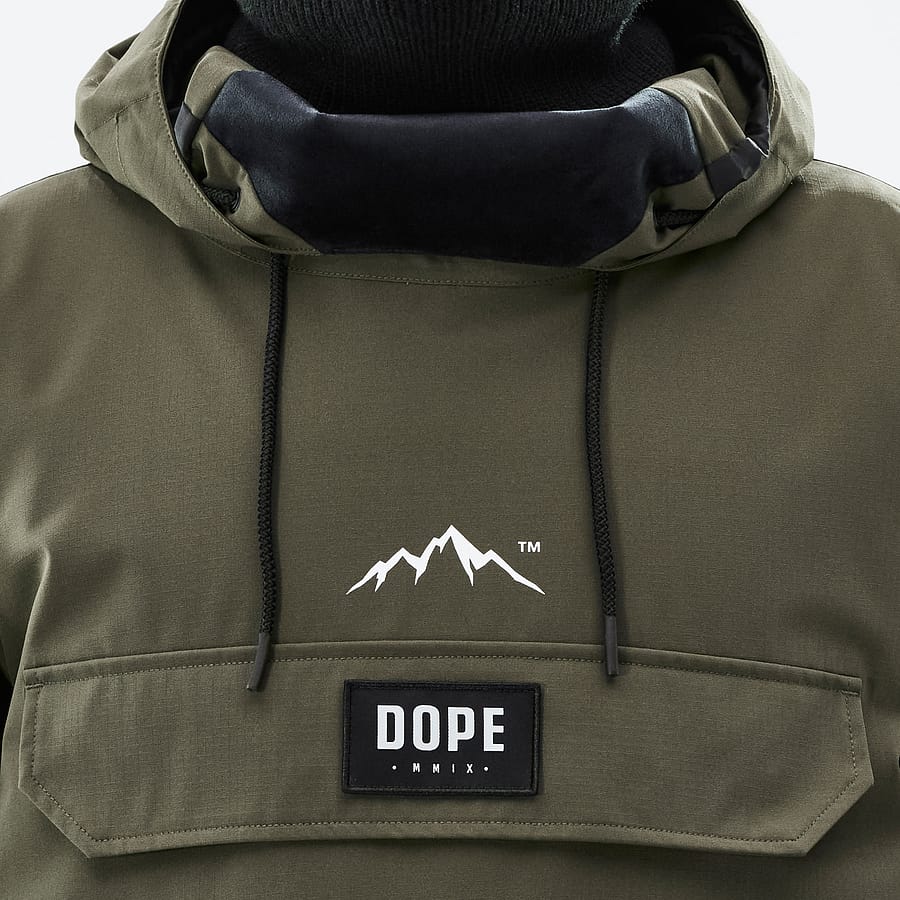 Dope Wylie 10k Men's Ski Jacket Black/Olive Green