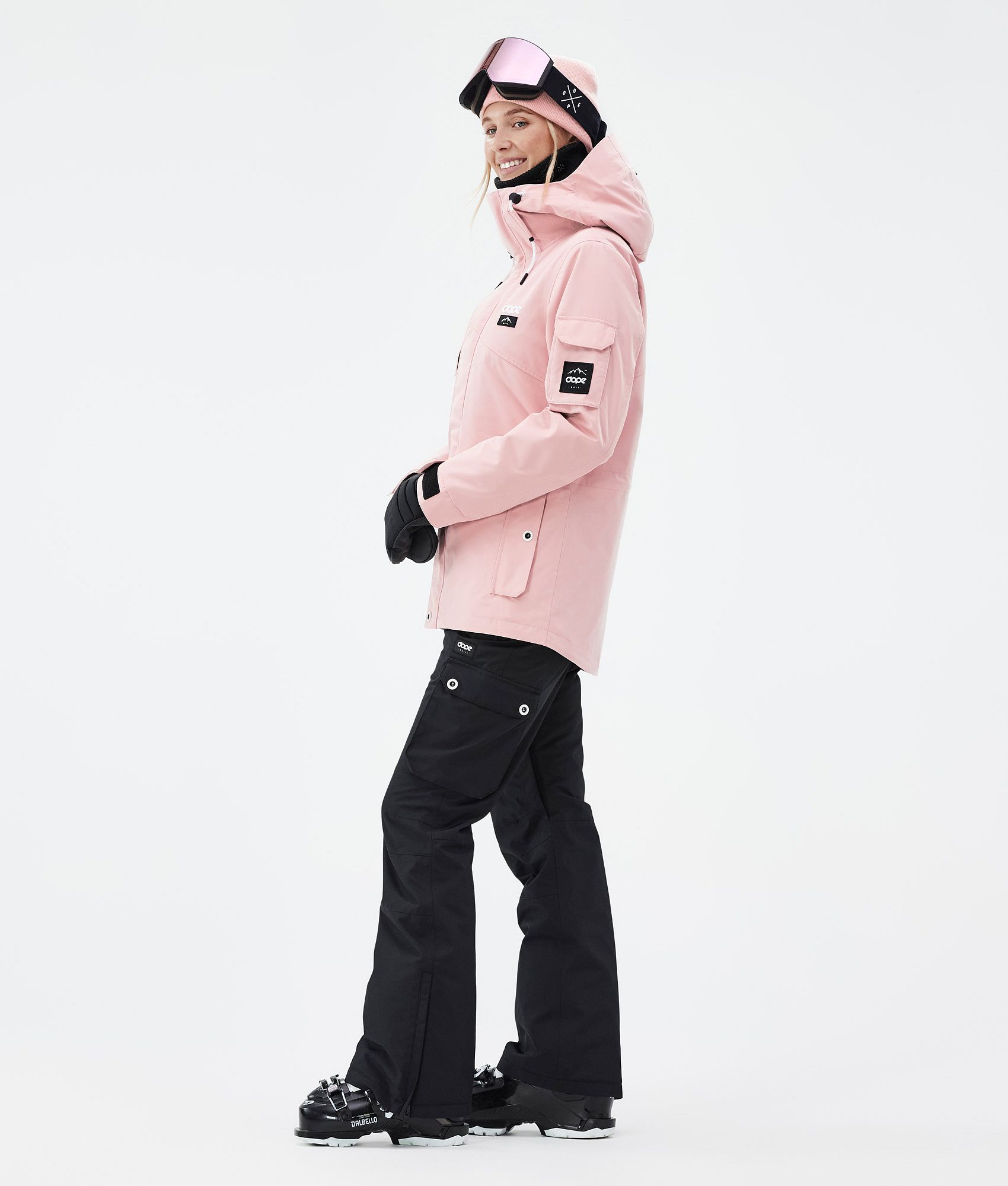 Pink ski hot sale suit womens