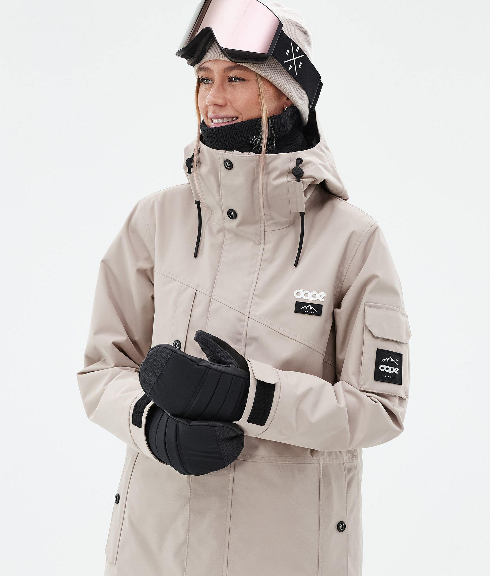 Adept W Ski Jacket Women Sand, Image 2 of 10