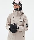 Adept W Snowboardjakke Dame Sand, Billede 2 af 10