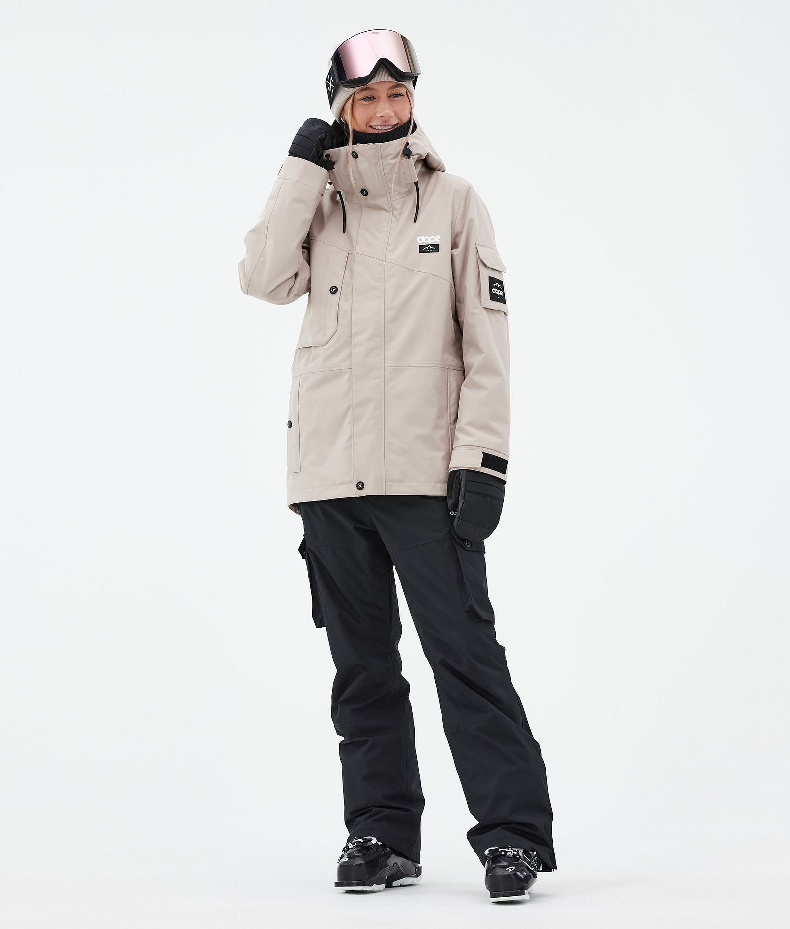 Adept W Ski Jacket Women Sand, Image 3 of 10